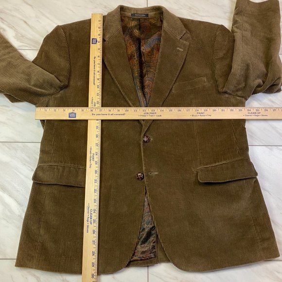 Lauren Ralph Lauren Corduroy Blazer Jacket 2 Button Brown 42S - Picture 6 of 6